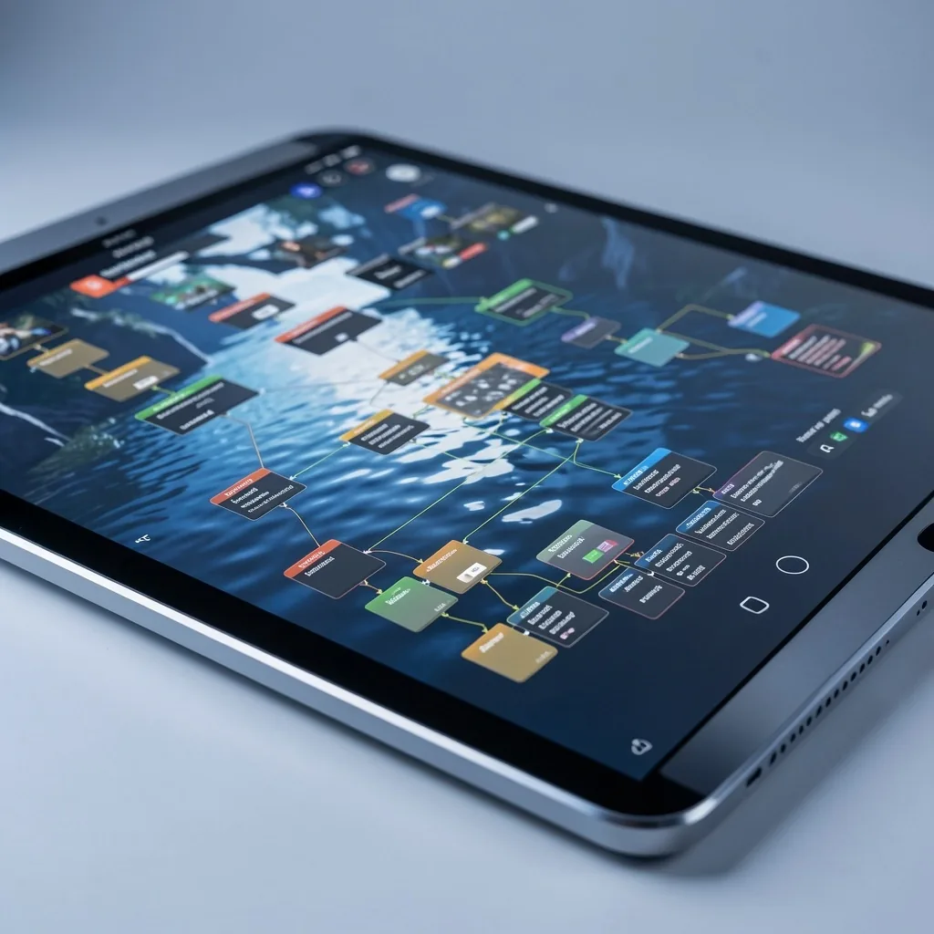 Technical tablet rendering